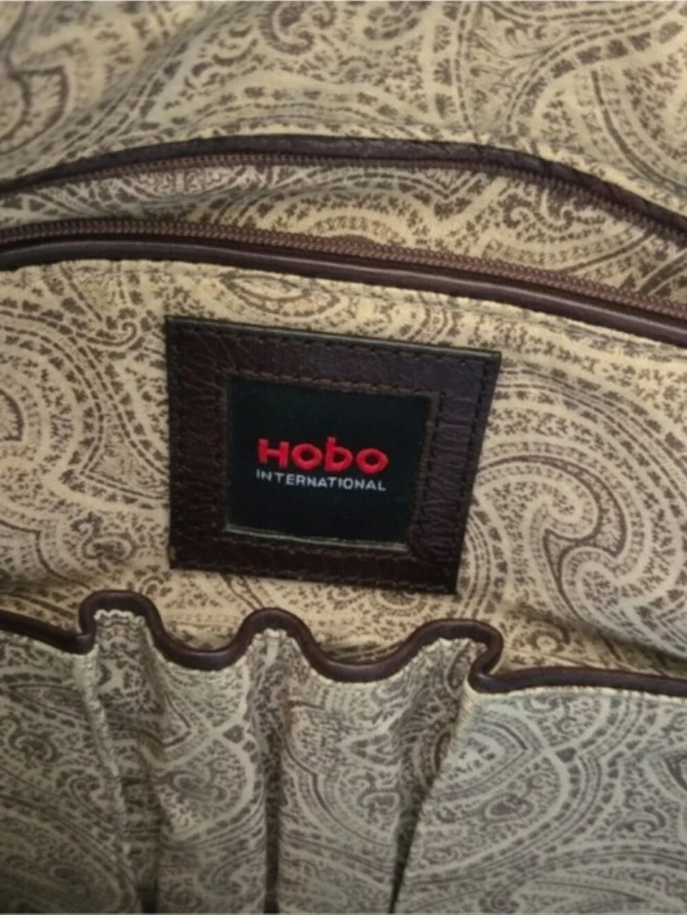 Hobo International Brown Leather Hobo Bag Crossbody Purse